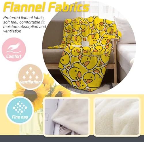 Cute Duck Blanket Flannel Fleece Throw for Kids Bedroom