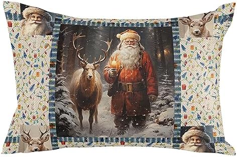 Waterproof Pillow Protector 2 Pack with Zipper Deer Design