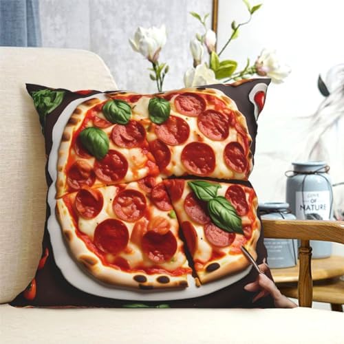 Ogniwo Pizza Food Throw Pillow 12x12 Inch