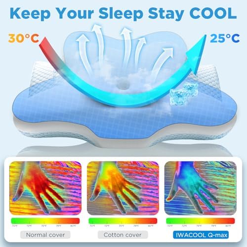 Iwacool Cool Cervical Neck Pillow for Pain Relief