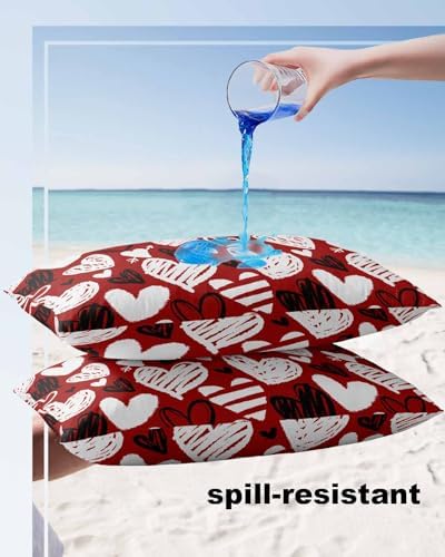 Shijh Tec Waterproof Pillow Protector 2 Pack Hearts
