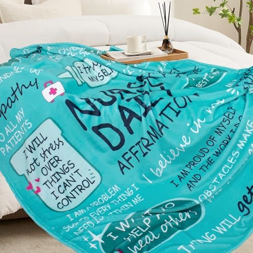 Nurse Appreciation Throw Blanket 60x50 for Nurses Day
