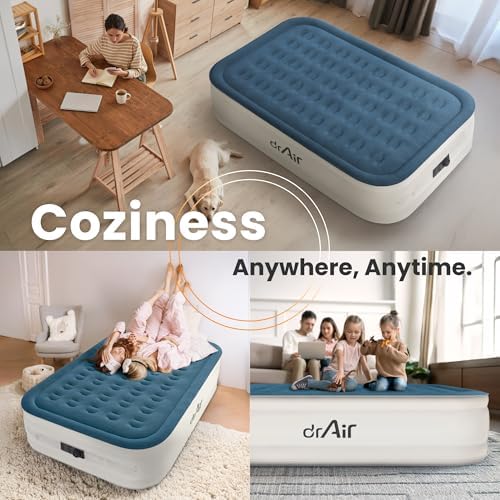 Dr Air Queen Air Mattress with Built-in Pump and Carry Bag 1