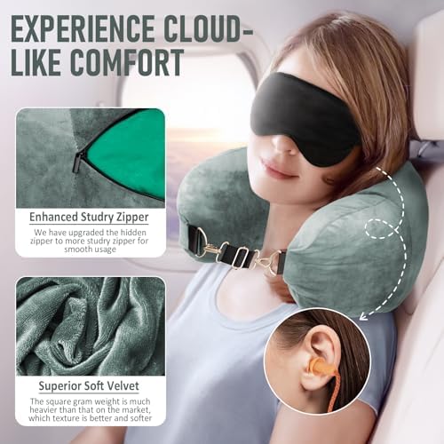 EZ4UVOY Stuffable Neck Pillow with Clothes