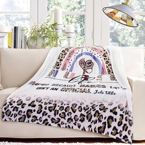 Soft Flannel Nurse Blanket 50x60 - Cozy Gift for Nurses