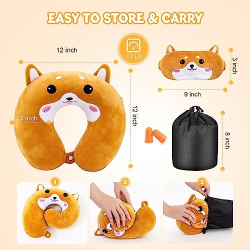 Cirorld Travel Pillow for Kids and Adults