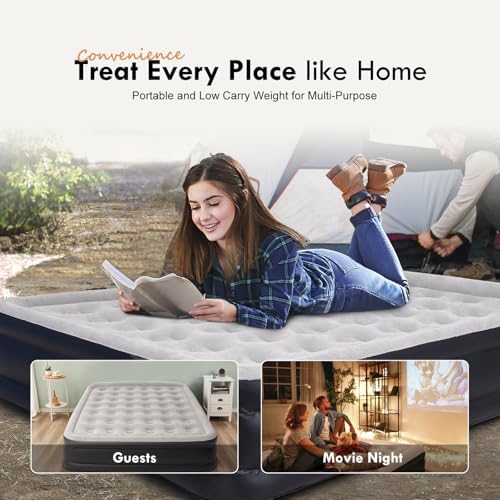 DIMAR GARDEN Queen Air Mattress with Built-in Pump 1