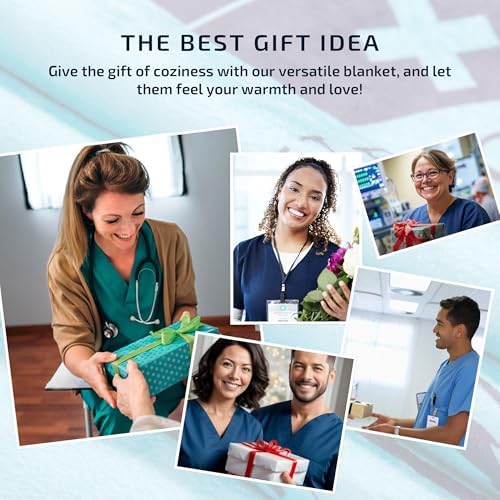 Nurse Appreciation Throw Blanket 60x50 Soft Flannel Fleece for Women