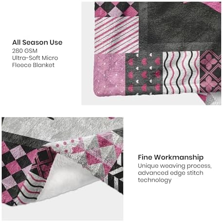 YHIKOUY Nurse Throw Blanket 50x60 Warm Pink
