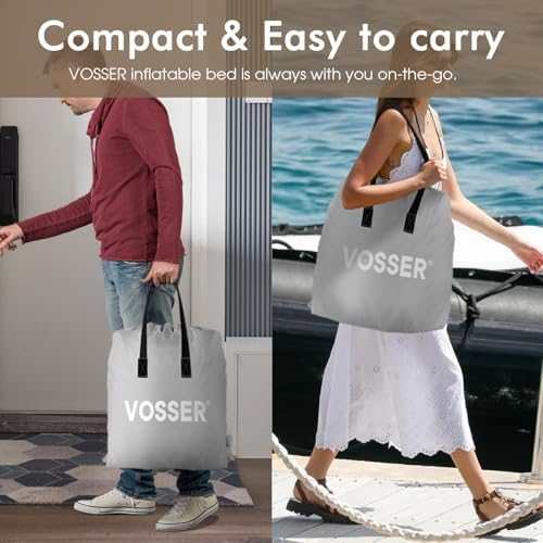VOSSER Queen Air Mattress with Built-in Pump