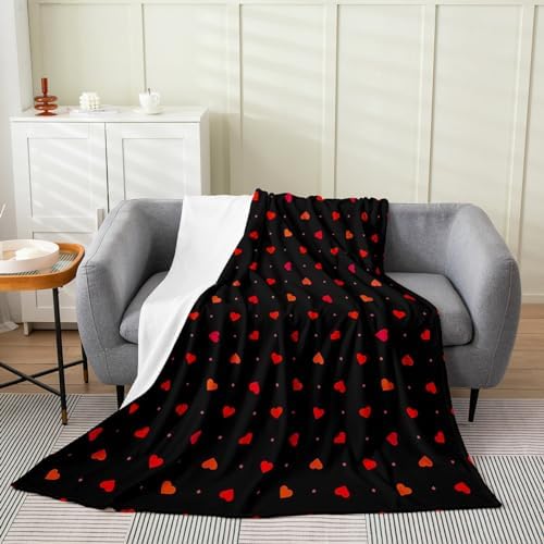 Jejeloiu Love Fuzzy Blanket 50x60 Inches
