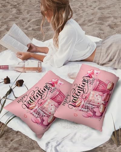 Waterproof Pillow Protector 2 Pack with Heart Shape Design 1
