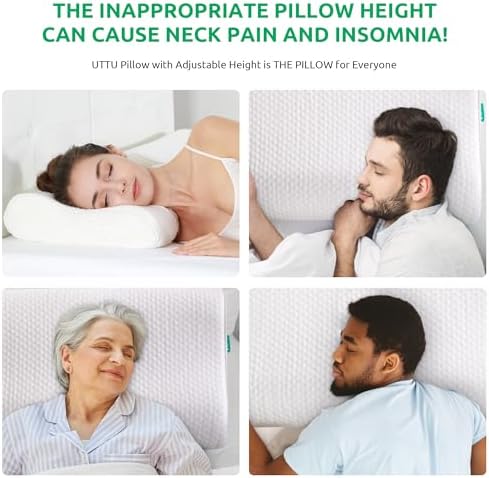 UTTU Adjustable Cervical Pillow for Neck Pain Relief