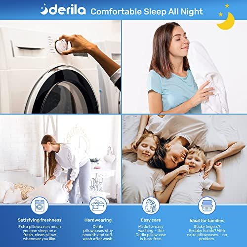 Derila Pillowcase for Memory Foam Pillow