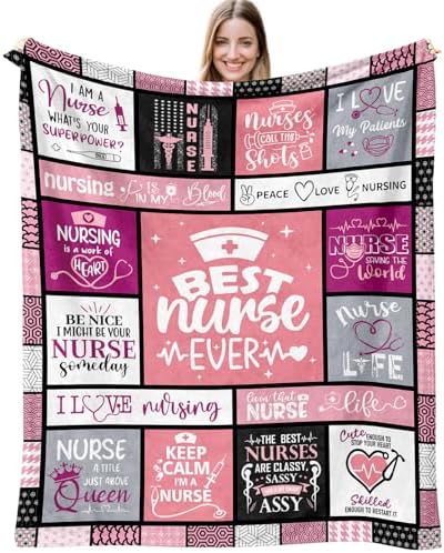 Nurse Appreciation Throw Blanket 60x50 for Women
