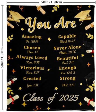 Class of 2025 Graduation Throw Blanket