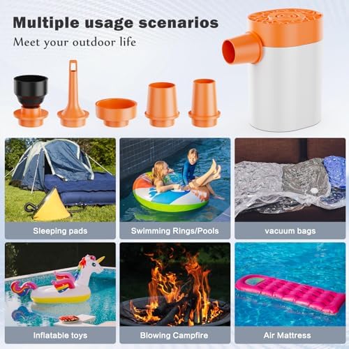 AA Battery Powered Mini Air Pump for Air Mattress and Inflatables