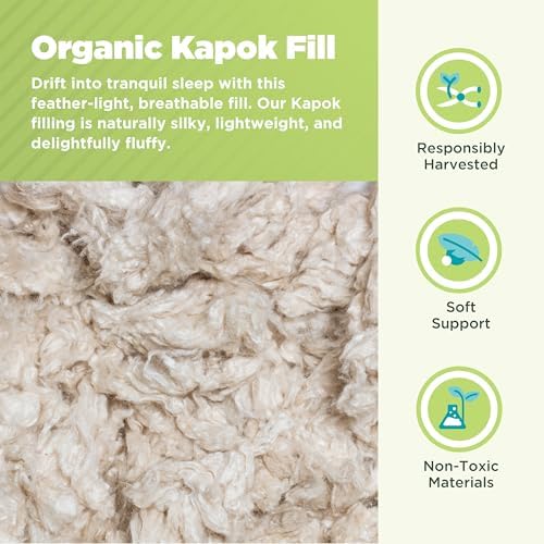 Organic Cotton Toddler Pillow Protector - 13X18 Water Resistant and Washable