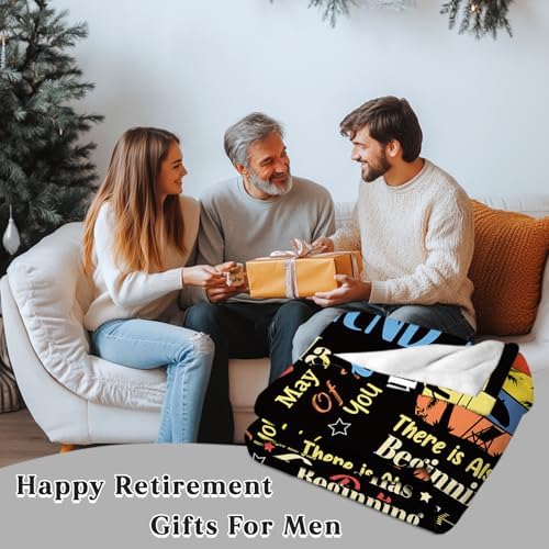 Retirement Blanket for Men 50x60 with Heartfelt Message 1