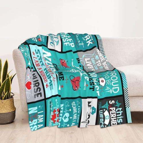 Nurse Appreciation Blanket 60X50 - Best Nurse Ever Gift