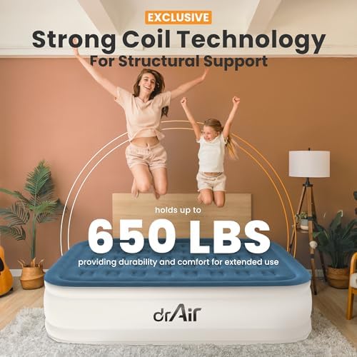 Dr Air Queen Air Mattress with Built-in Pump and Carry Bag 1