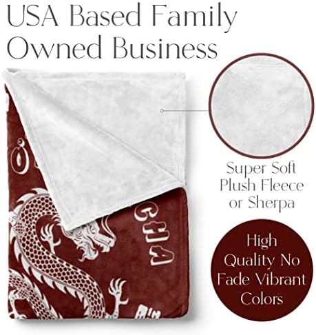 Custom Spicy Dragon Hot Sauce Blanket - Fleece 50x60