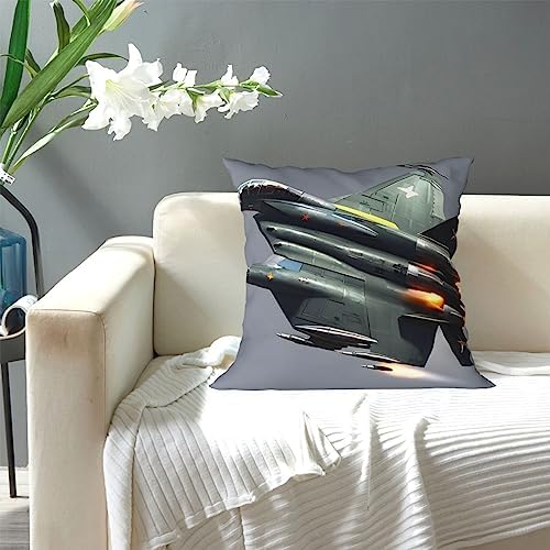 Ogniwo Jet Fighter Throw Pillow 12x12 Inch