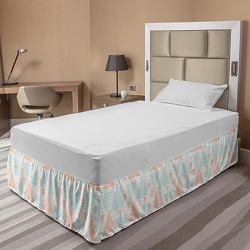 Ambesonne Elastic Bed Skirt with Geometric Print