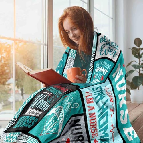 Nurse Appreciation Blanket 60X50 - Best Nurse Ever Gift
