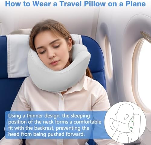 Jiaao Travel Neck Pillow Memory Foam Support