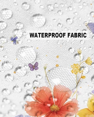 Waterproof Pillow Protector 2 Pack with Zipper Wildflower Design