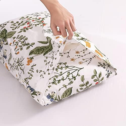 ECOCOTT 100 Cotton Pillowcases 2 Pack Floral Print Standard Size
