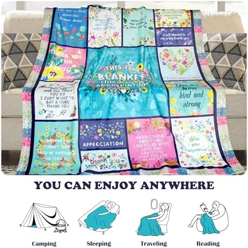 Akoigun Thank You Blanket for Women 60x50 Inches 1