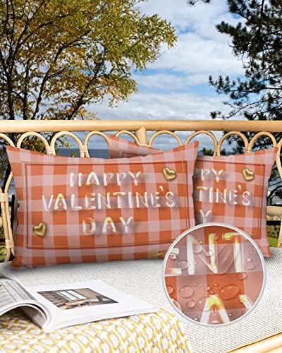 Waterproof Pillow Protector 2 Pack Happy Valentines Day