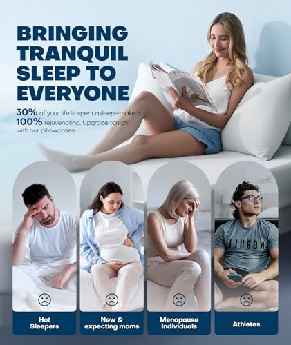 Ice Cooling Body Pillowcase for Hot Sleepers 20x54 Soft and Breathable