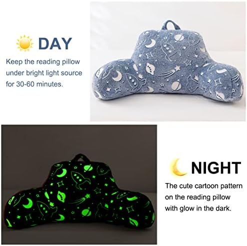 Glow in The Dark Bed Rest Pillow with Arms