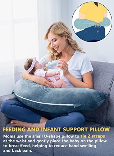 INSEN Reading Pillow with Zipper and Straps