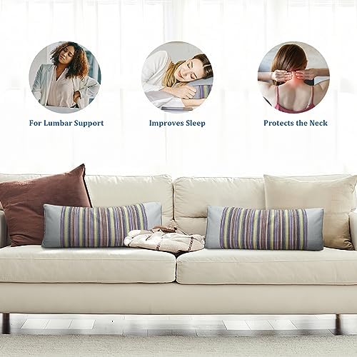 JOERRES Buckwheat Pillow for Neck Support Grey