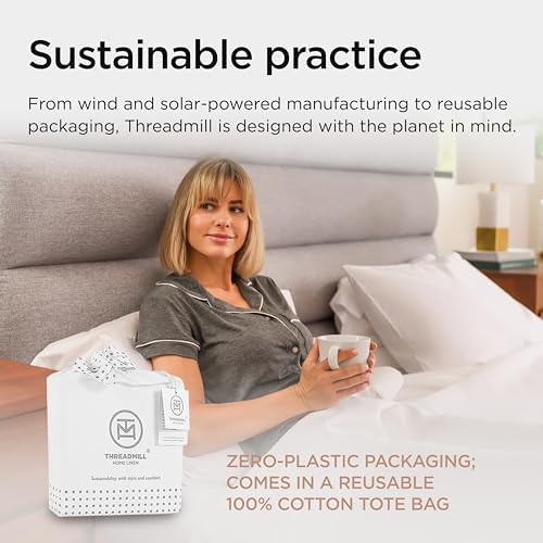 Threadmill Luxury Pillow Cases Set of 2 1000 Thread Count