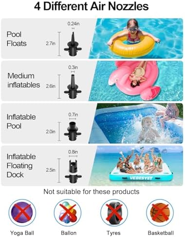 Adjustable Electric Air Pump 400W600W for Mattresses and Pool Floats