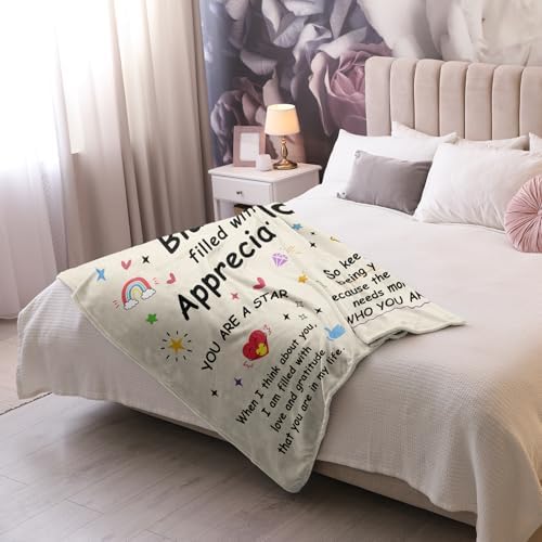 Kituzol Thank You Blanket for Women 60x50