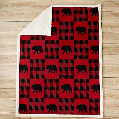Feelyou Bear Throw Blanket Christmas Theme 1
