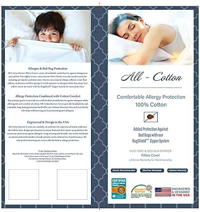 National Allergy Standard 2 Pack Pillowcase White