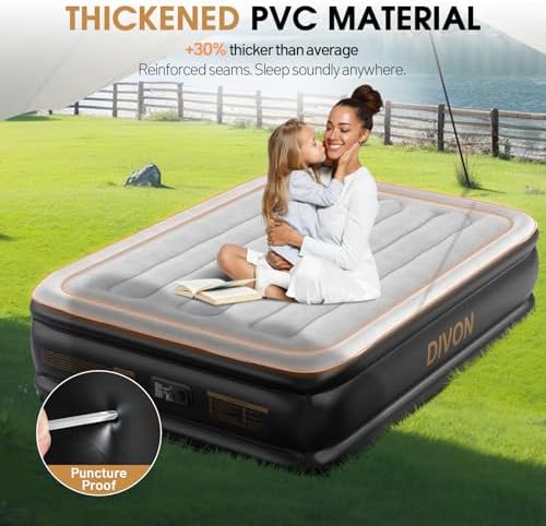 DIVON Full Air Mattress with Built-in Pump 660lbs