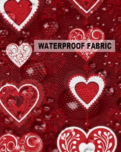 Waterproof Pillow Protector 2 Pack with Heart Design