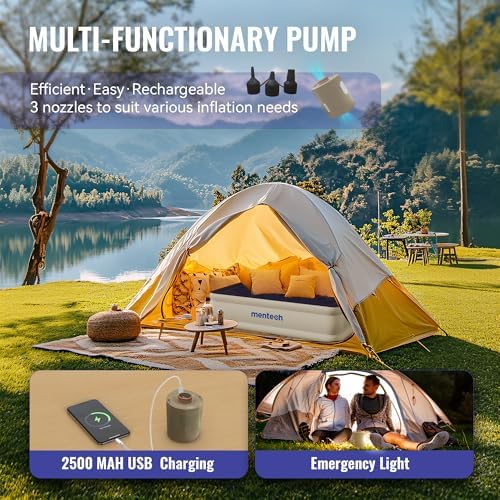 Mentech Queen Air Mattress with Built in Pump