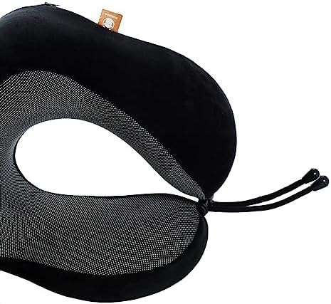 Makimoo Memory Foam Travel Pillow with 360-Degree Support