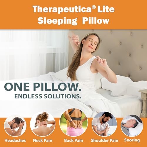 Therapeutica Cervical Foam Pillow for Neck Shoulder Back Pain Relief