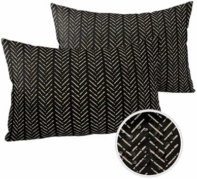 Waterproof Pillow Protector 2 Pack with Zipper and Modern Design