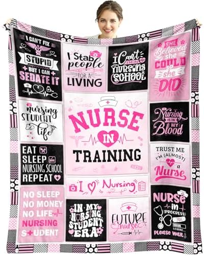 Nursing Student Gift Blanket - 60x50 for Women